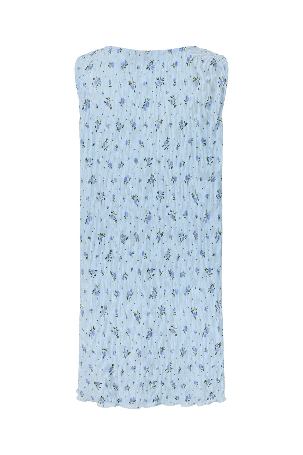 Pieces - Pcflora Sl Tank Rev. Dress Msa - 4963665 Cashmere Blue Blue Flowers