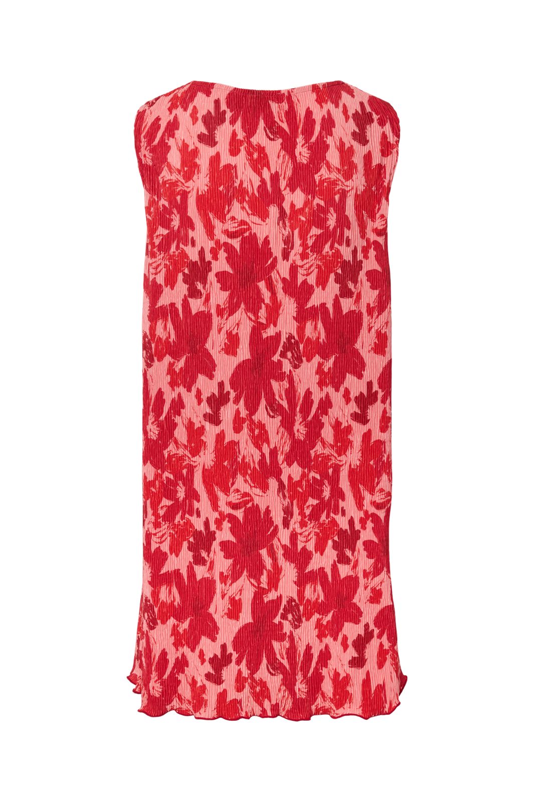 Pieces - Pcflora Sl Tank Rev. Dress Msa - 4963667 Adrenaline Rush Red Tone Flowers