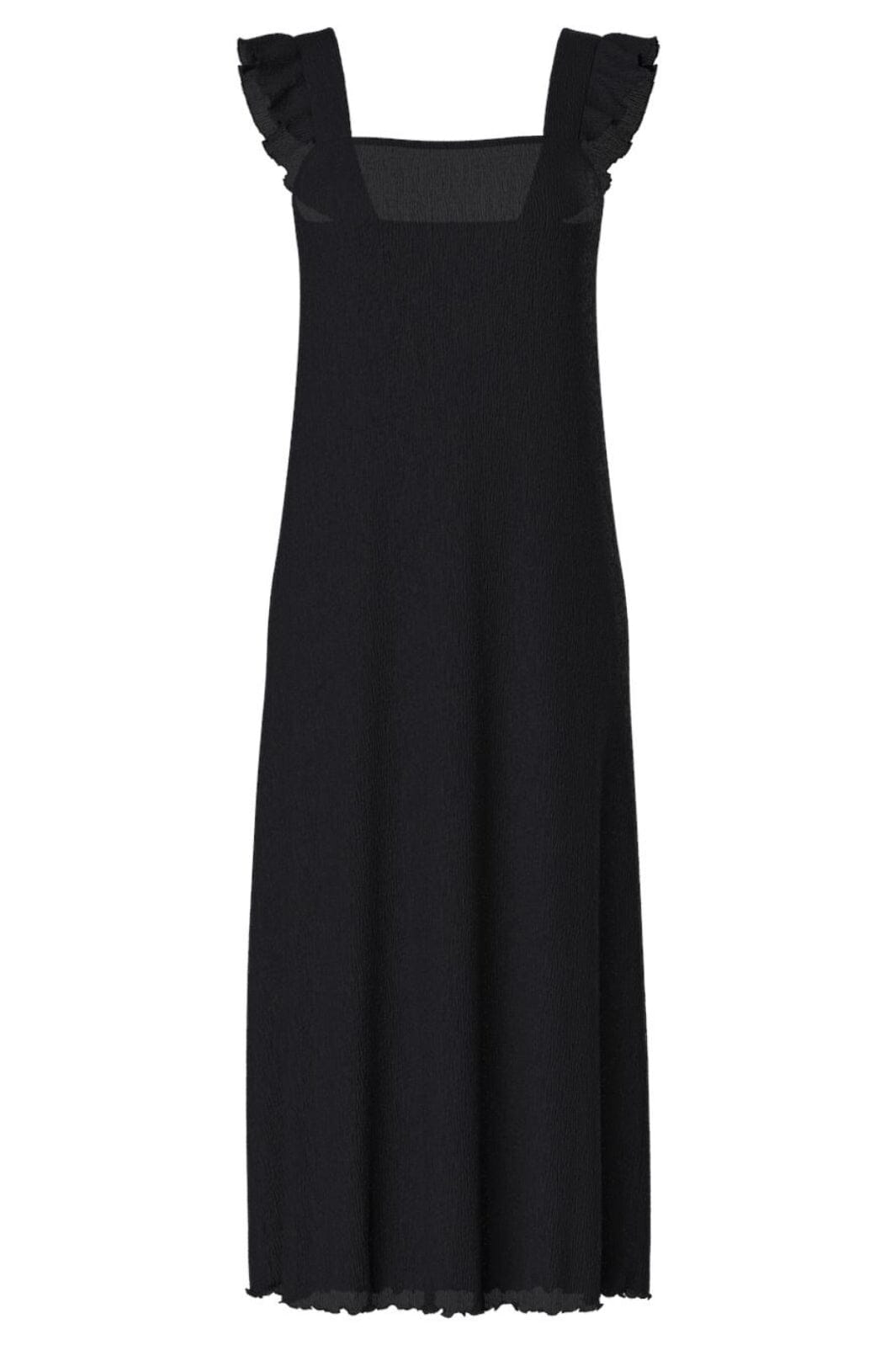 Pieces - Pcflora Strap Flounce Dress - 4699187 Black Kjoler 