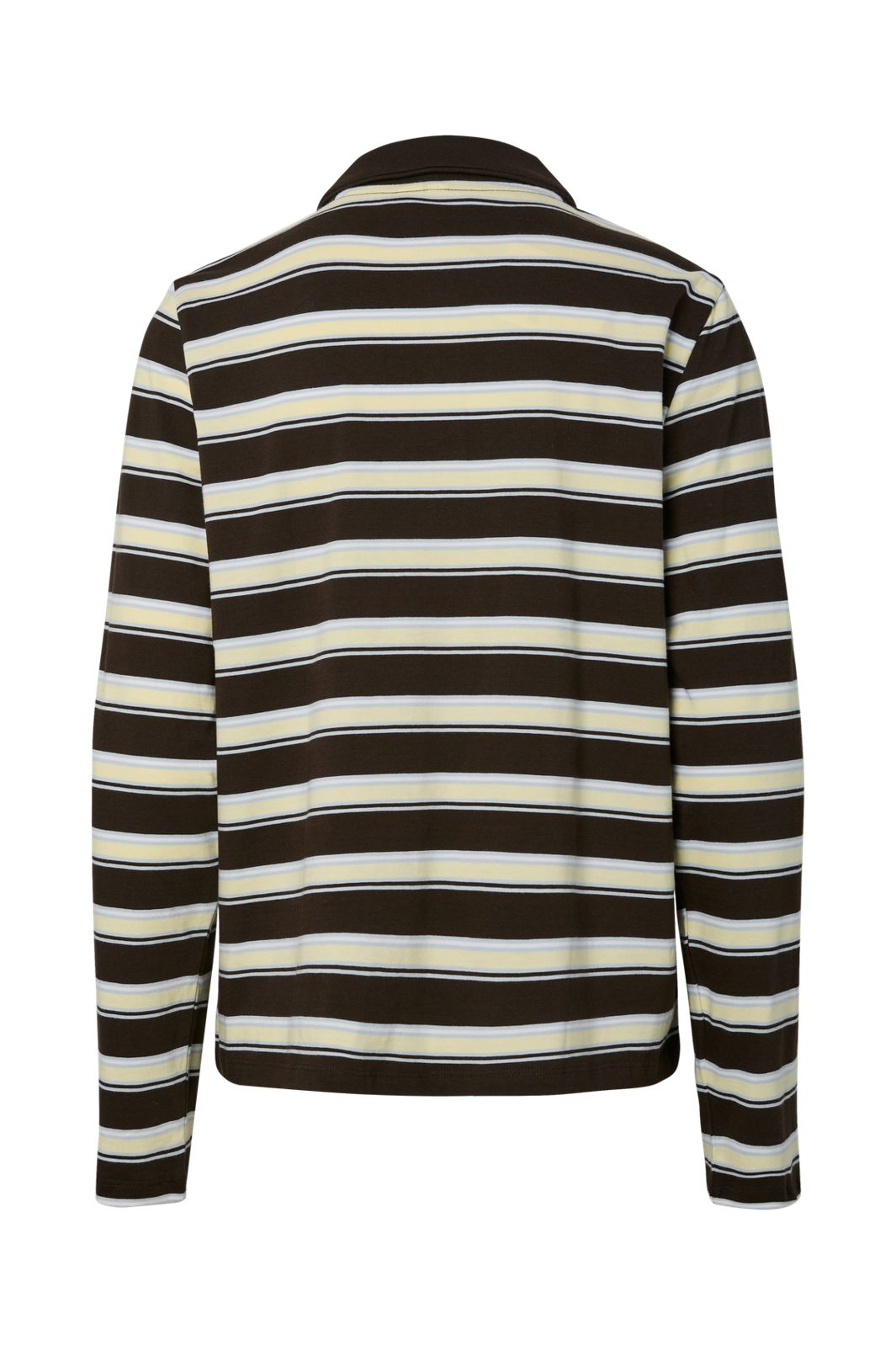 Pieces - Pcfrankie Ls Polo - 4983971 French Vanilla Xenon Blue / Delicioso