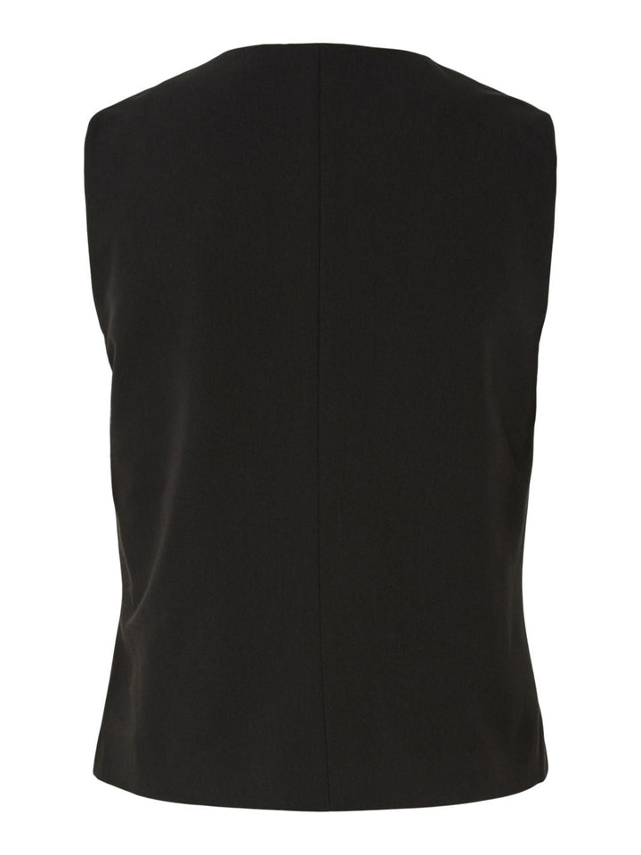 Pieces - Pcfrida Sl V-Neck Tie Top Fsy - 4860616 Black