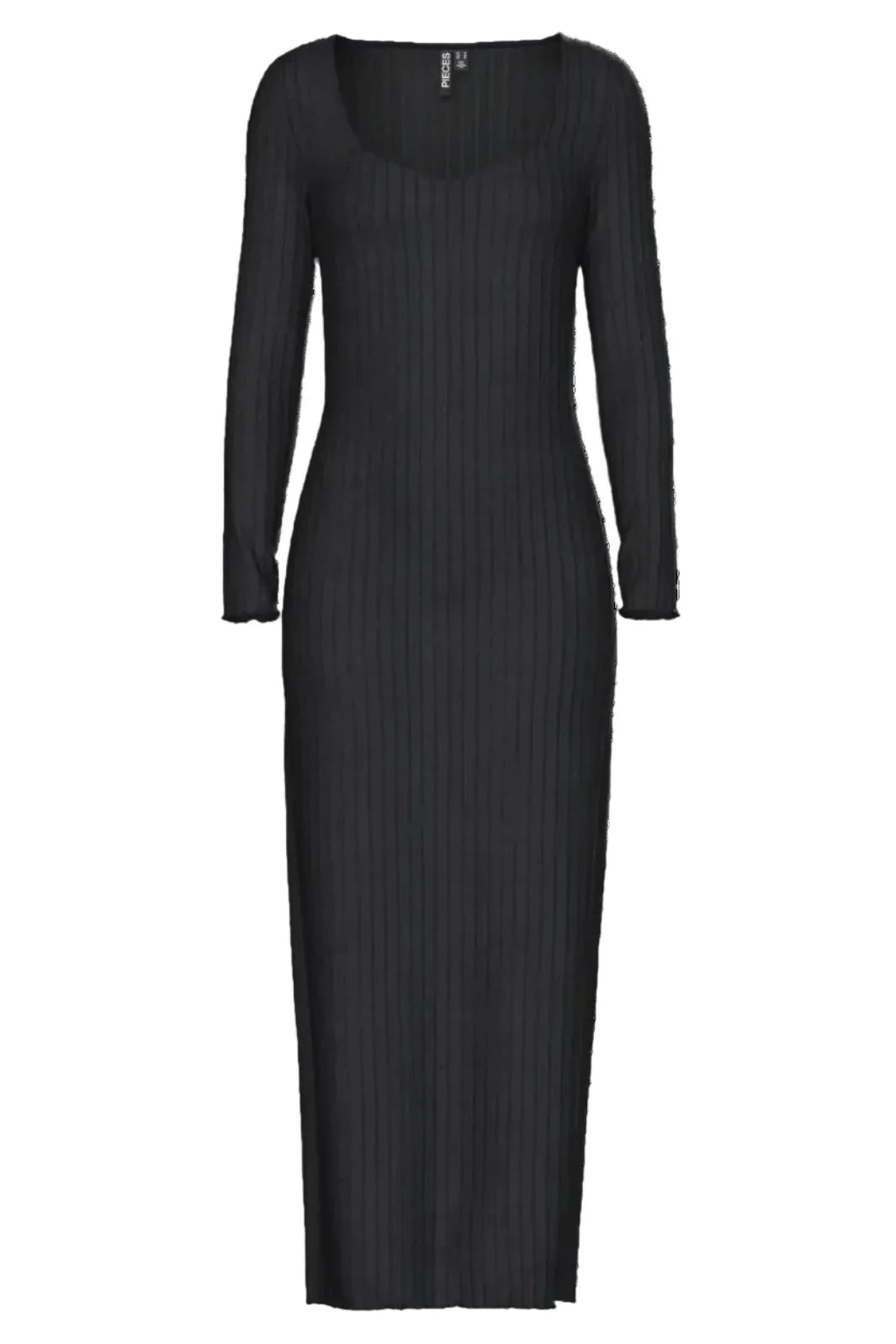 Pieces - Pciris Ls Ankle Dress - 4655874 Black Kjoler 