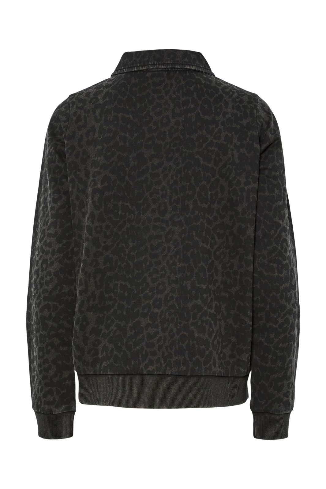 Pieces - Pcjackie Ls Polo Fc - 4837911 Black Leo Washed