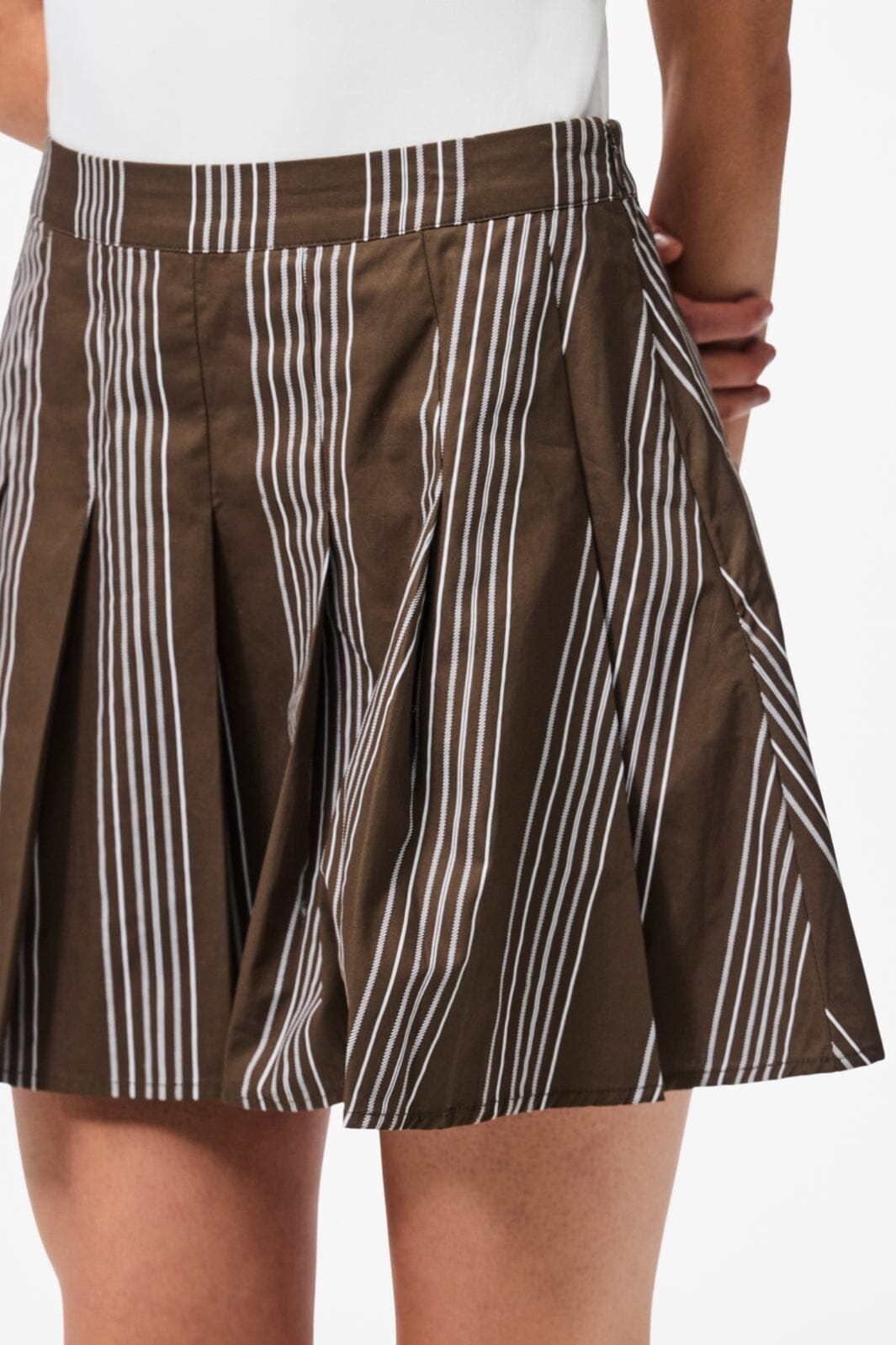 Pieces - Pcjamie Pleated Skirt Pp - 4937560 Delicioso White Nederdele 