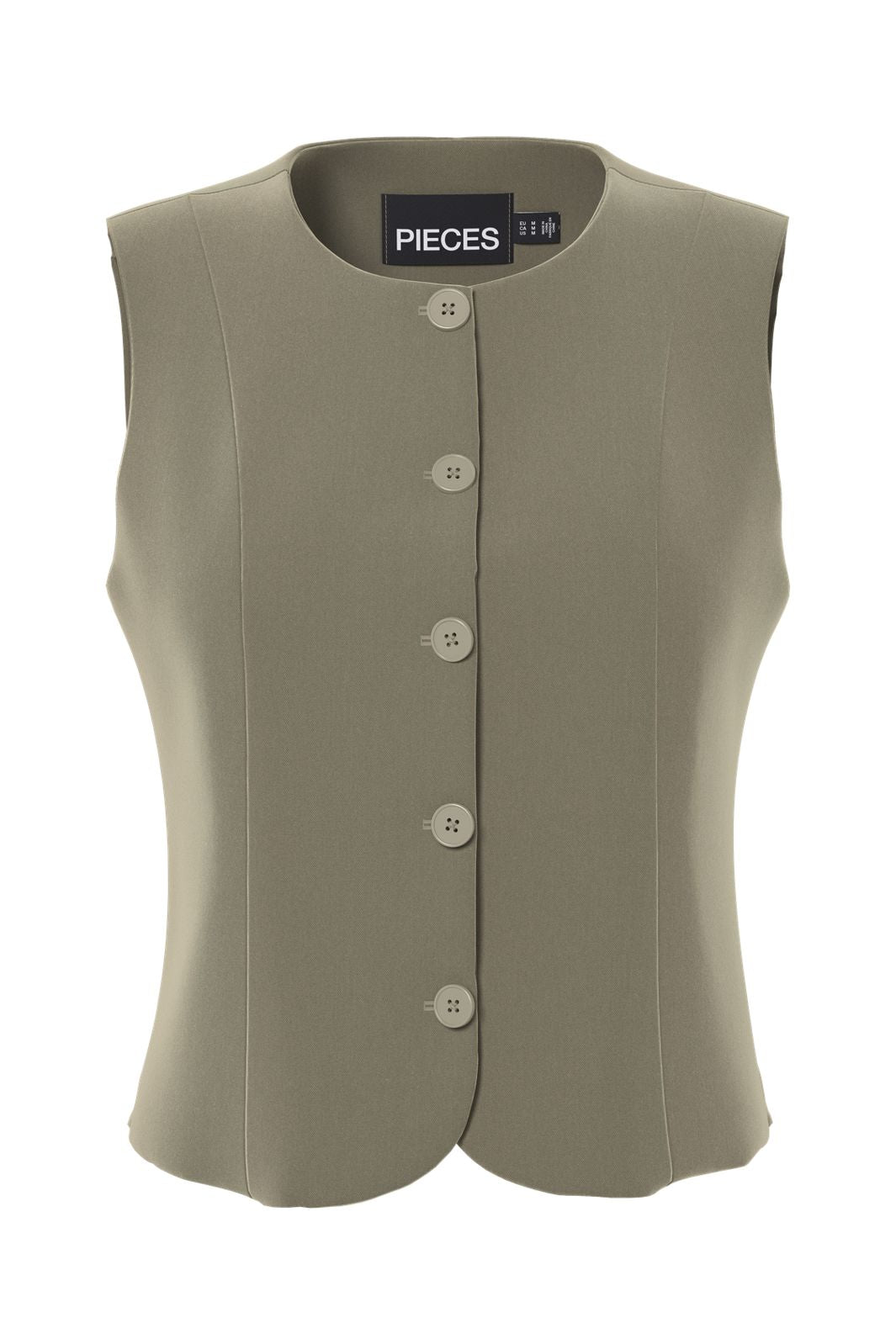 Pieces - Pckamil Fitted Vest - 4899771 Overland Trek