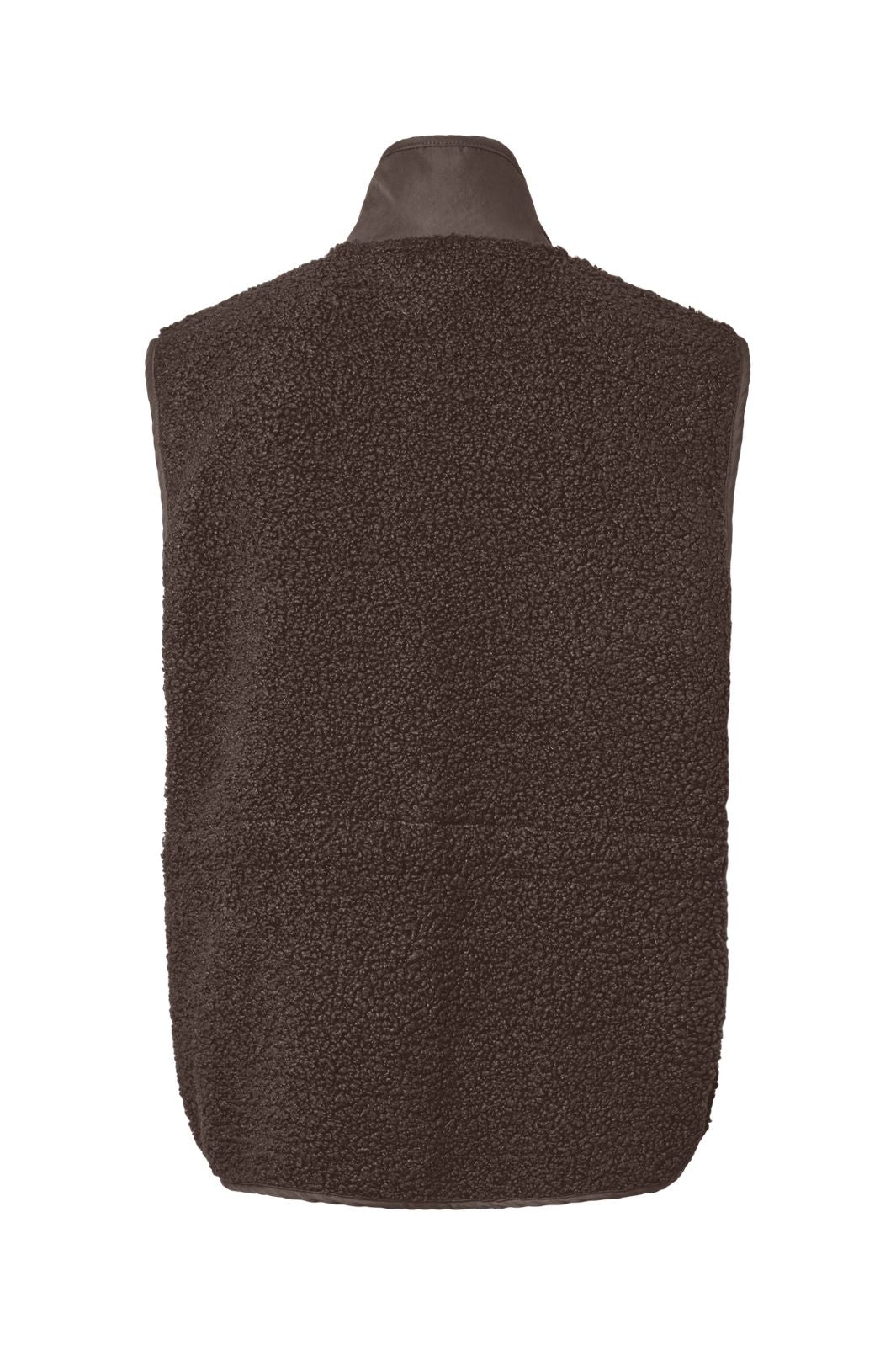 Pieces - Pckatty High Neck Vest - 5196985 Hot Fudge