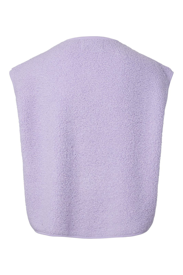 Pieces - Pckatty Teddy Vest - 5044067 Pastel Lilac