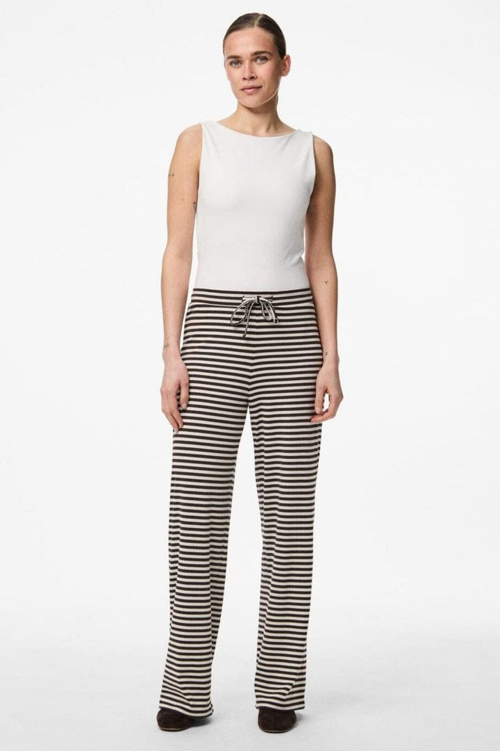 Pieces - Pclaya Wide Pants - 4899476 Chicory Coffee Coconut Milk