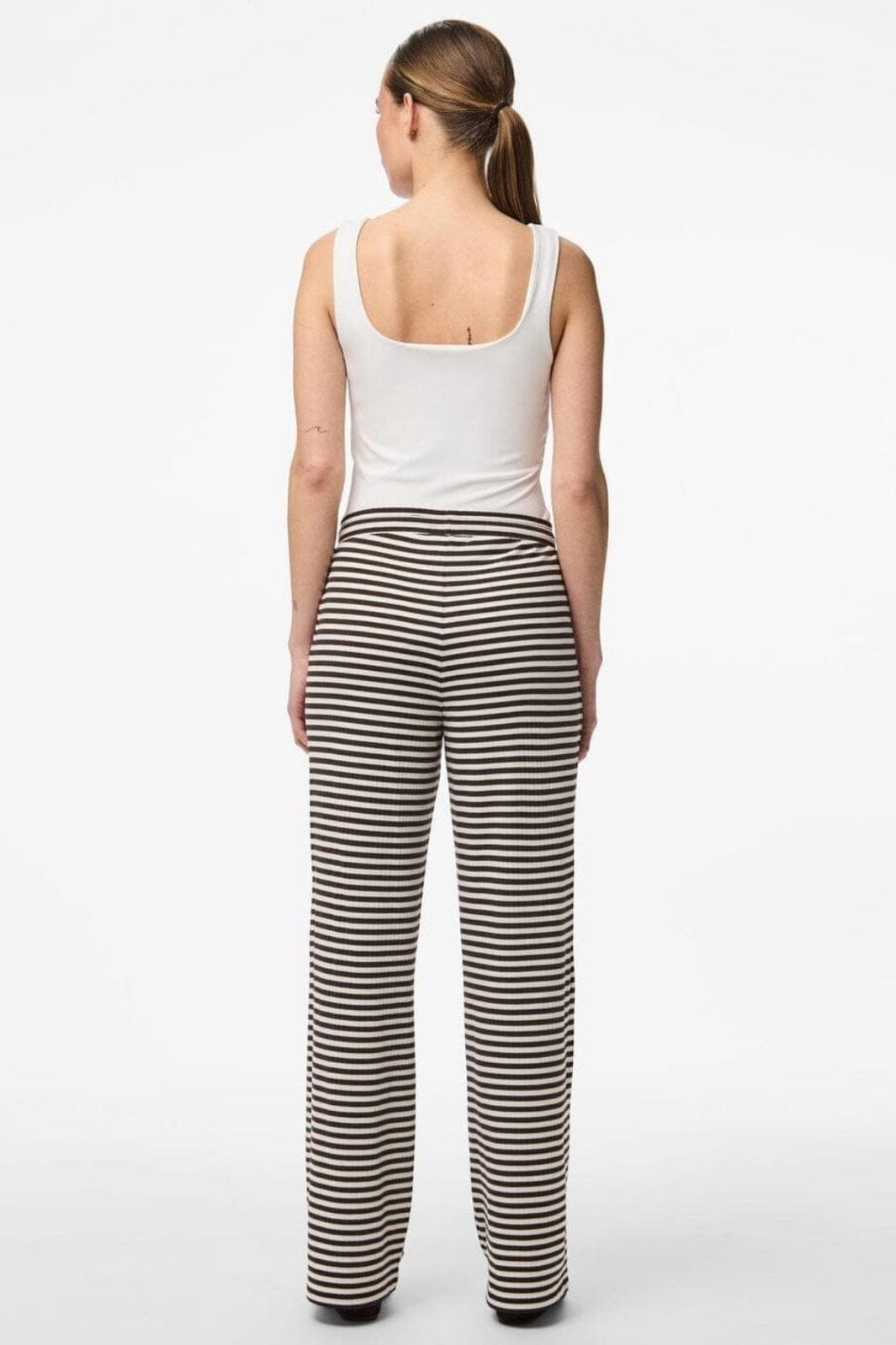 Pieces - Pclaya Wide Pants - 4899476 Chicory Coffee Coconut Milk