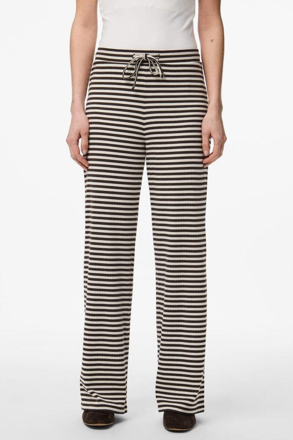 Pieces - Pclaya Wide Pants - 4899476 Chicory Coffee Coconut Milk