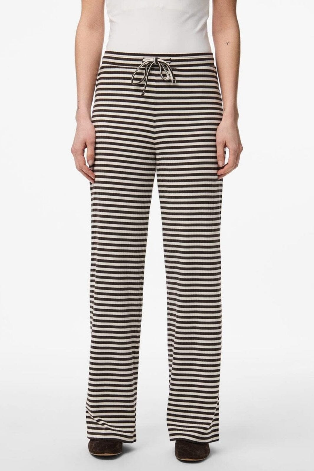 Pieces - Pclaya Wide Pants - 4899476 Chicory Coffee Coconut Milk