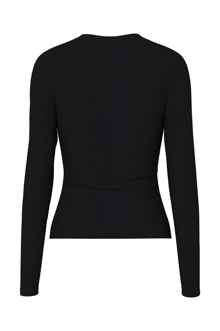 Pieces - Pclula Ls Top - 4897652 Black