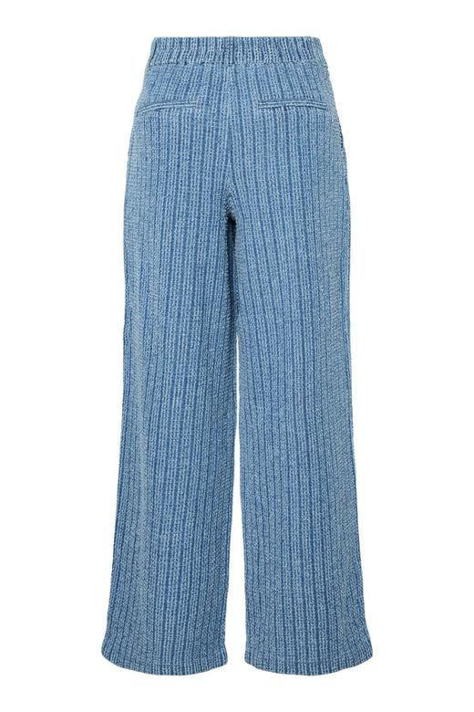 Pieces - Pcmalba Wide Denim Pants - 4847944 Medium Blue Denim Washed