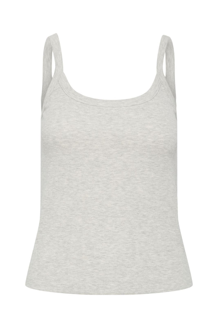 Pieces - Pcmay Strap Top - 4640349 Light Grey Melange