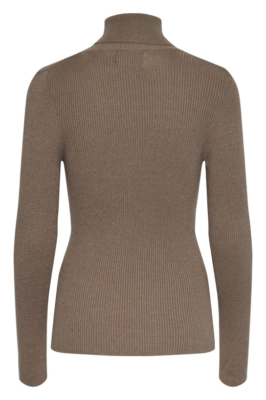 Pieces - Pcmira Ls Rollneck Knit - 4542926 Fossil