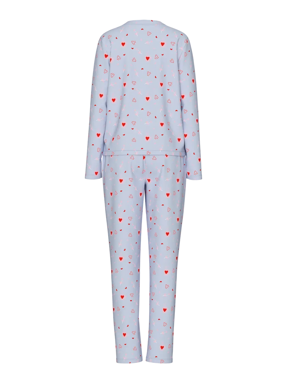 Pieces - Pcnaya Xmas Ls Nightwear Set - 4829536 Baby Lavender Coffee Heart Nattøj 