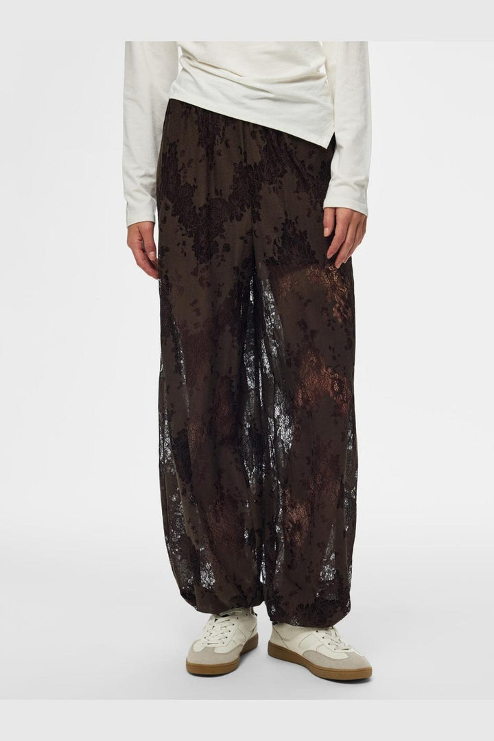 Pieces - Pcnorinne Balloon Pants - 5171275 Hot Fudge