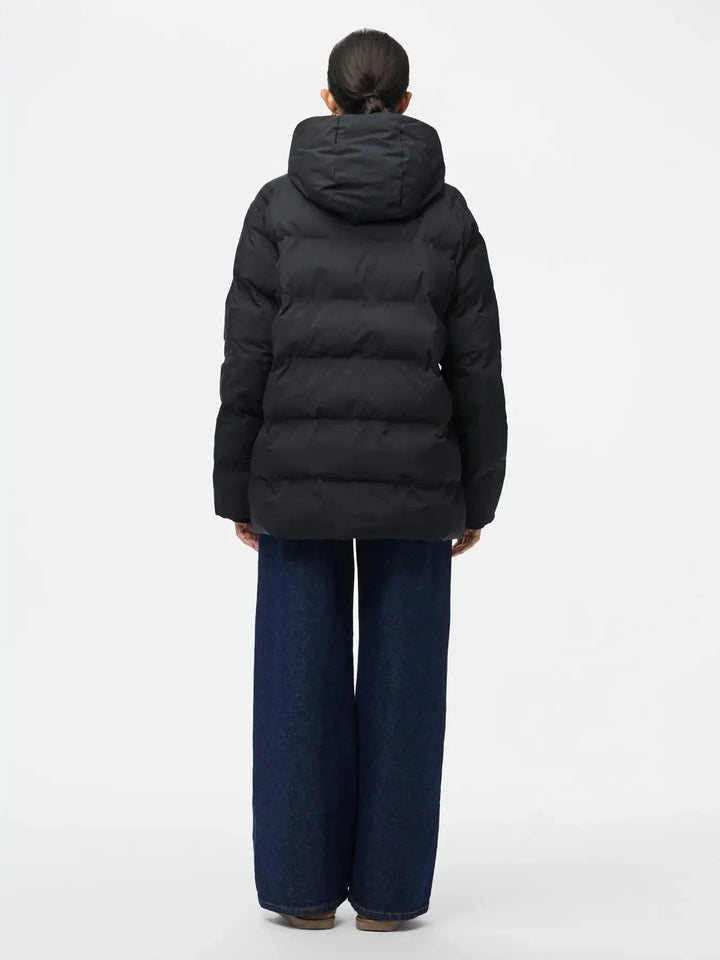 Pieces - Pcnorma Puffer Jacket - 4643991 Black Jakker 