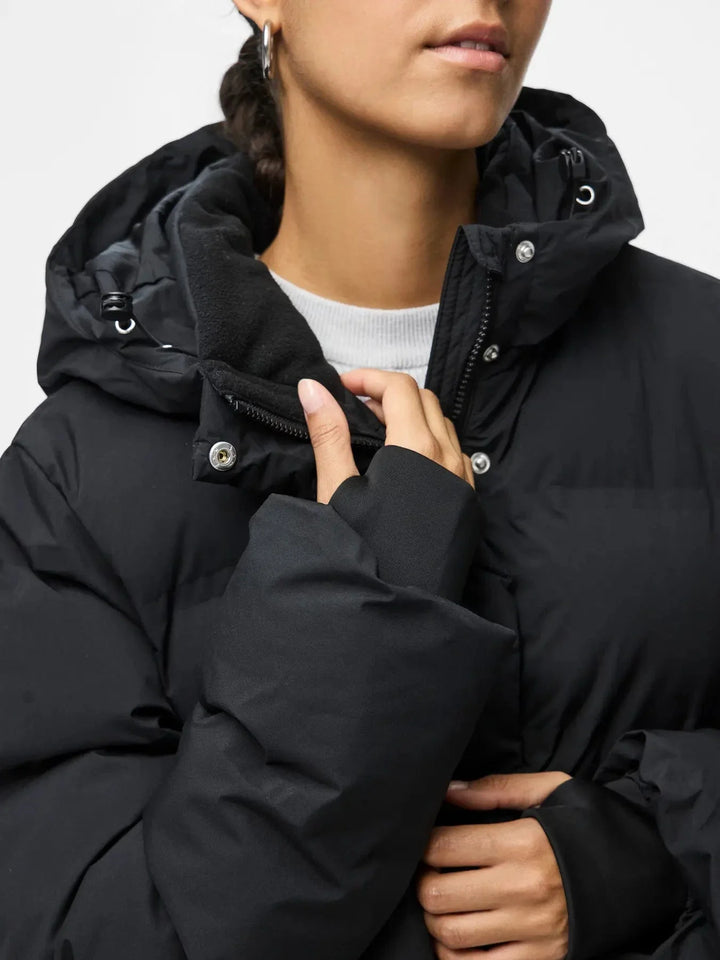Pieces - Pcnorma Puffer Jacket - 4643991 Black Jakker 