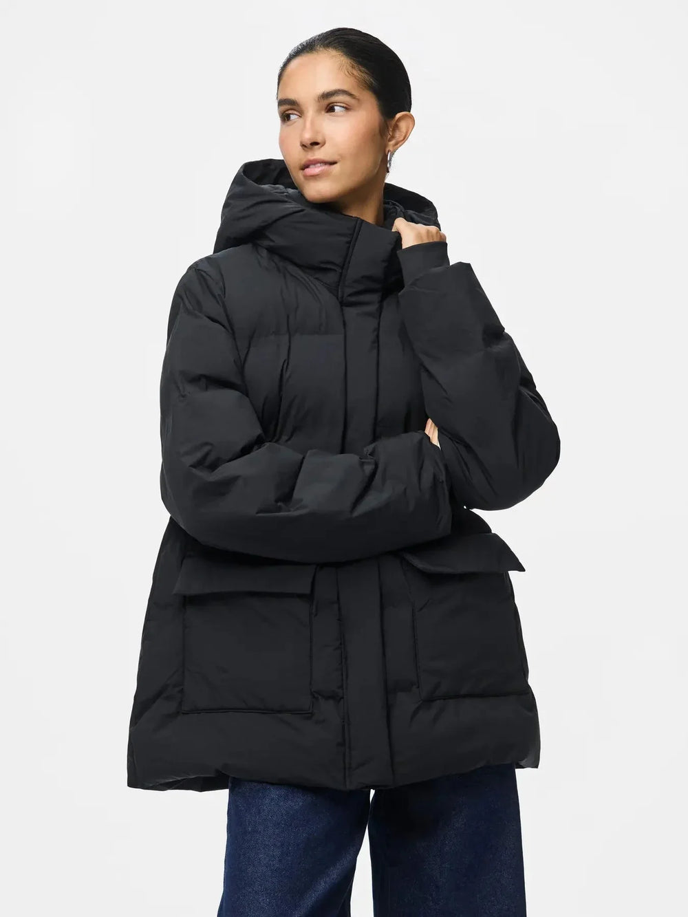 Pieces - Pcnorma Puffer Jacket - 4643991 Black Jakker 