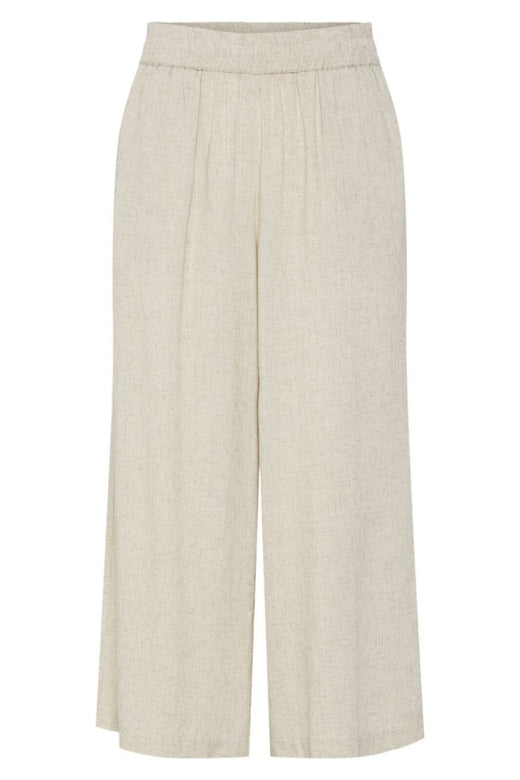 Pieces - Pcpia Wide Culotte - 4764576 Birch Melange Bukser 