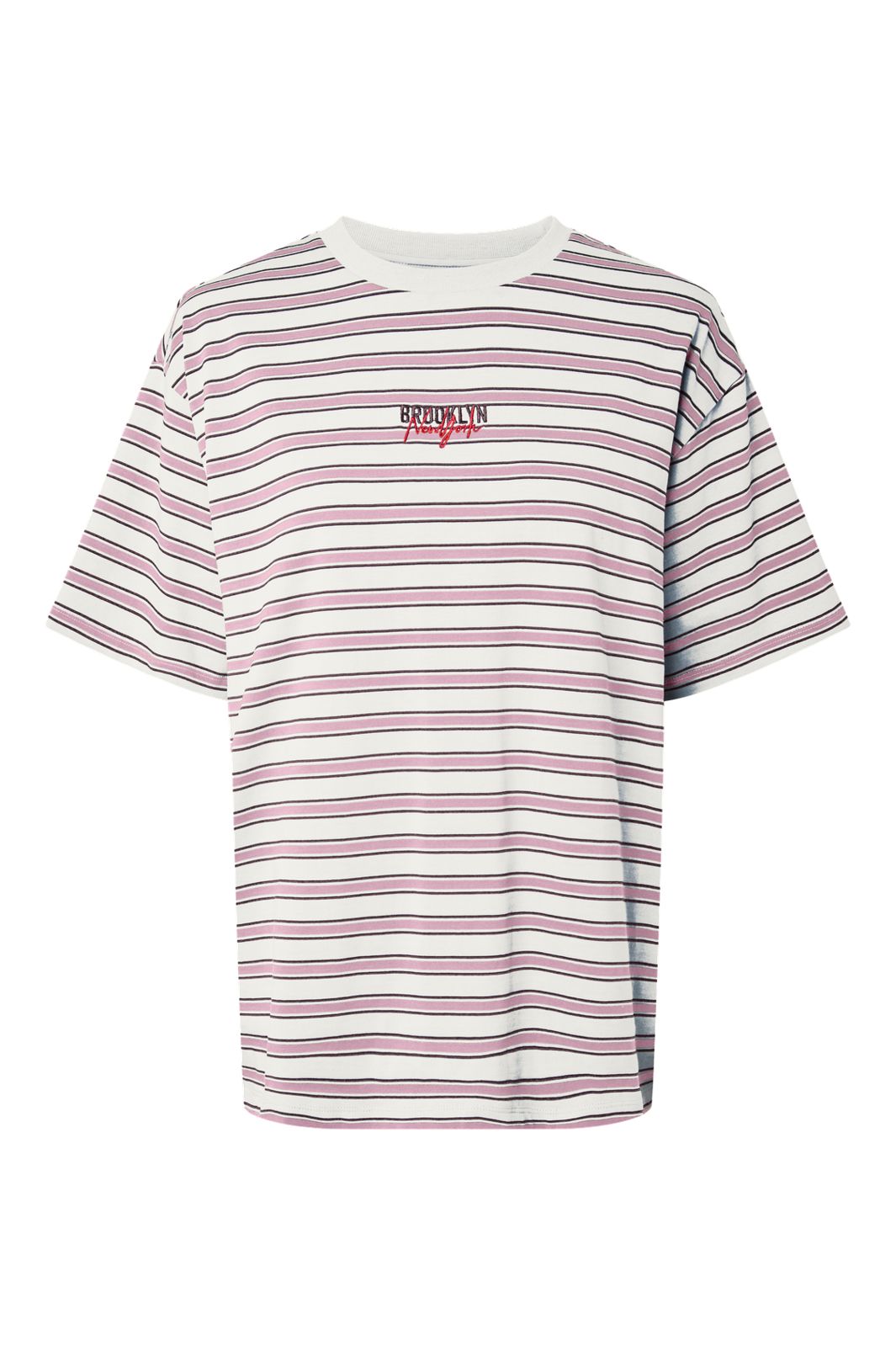 Pieces - Pcsadie Ss Oversized T-Shirt - 5187281 Roseate Spoonbill Brown And Black