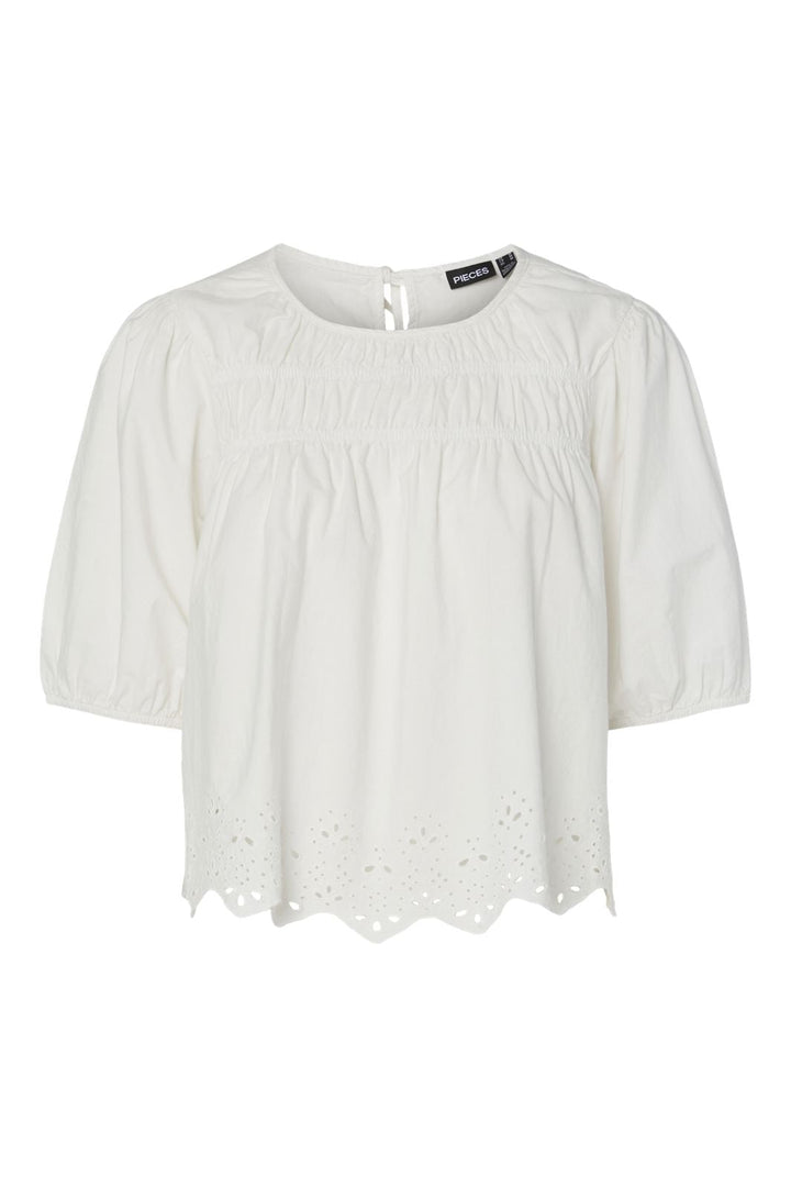 Pieces - Pcsalmina 2/4 Top - 4720278 Cloud Dancer