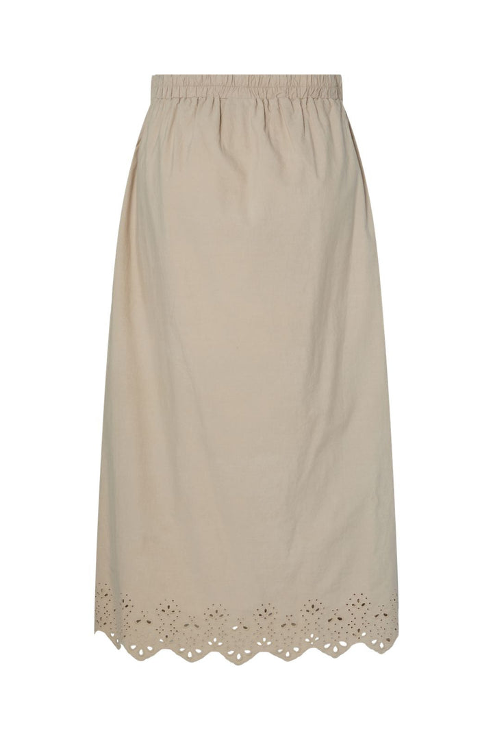 Pieces - Pcsalmina Ankle Skirt - 4693943 Crockery