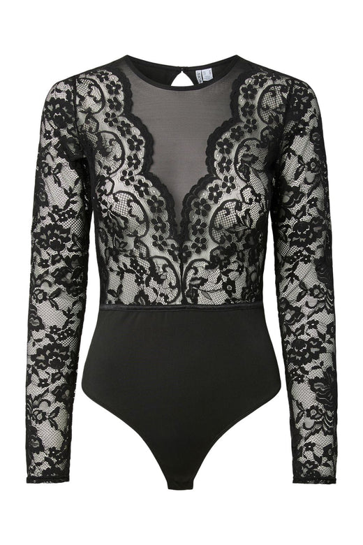 Pieces - Pcsara Ls Bodystocking - 5051466 Black