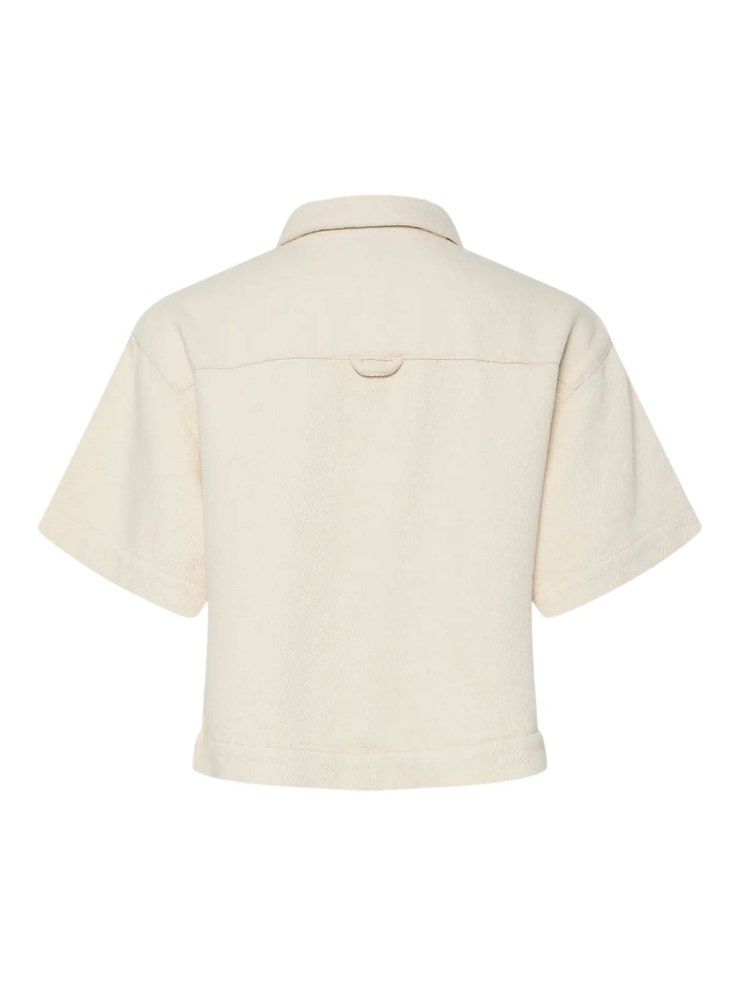 Pieces - Pcsavanna Ss Denim Shirt - 4701774 Raw Cotton Skjorter 