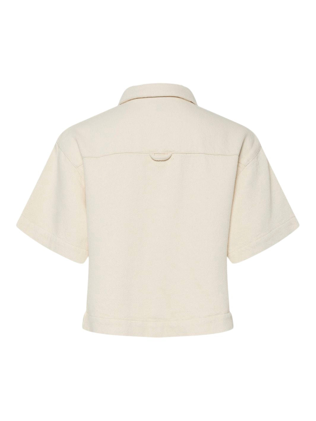 Pieces - Pcsavanna Ss Denim Shirt - 4701774 Raw Cotton