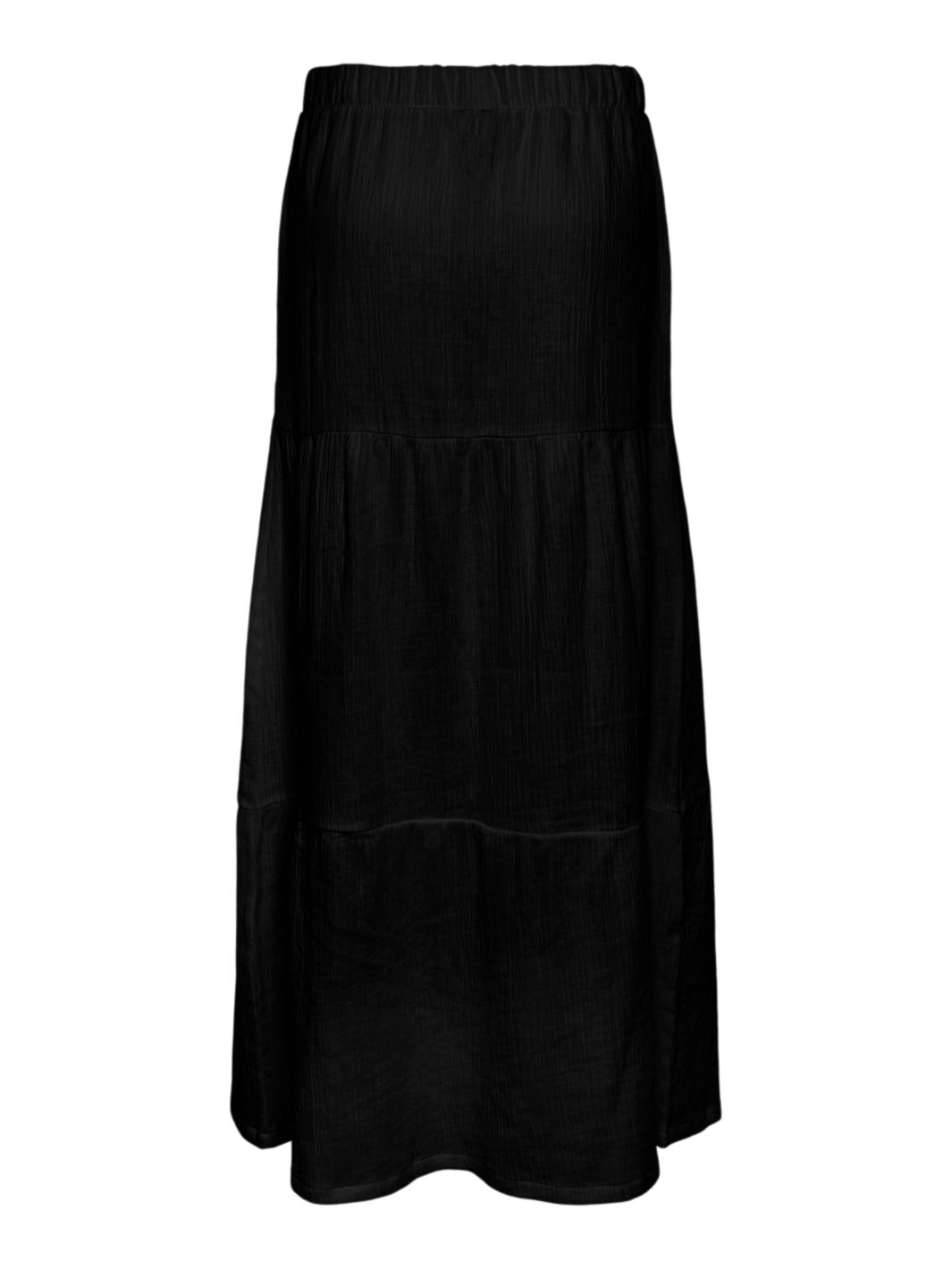 Pieces - Pcsikka Maxi Skirt - 4596609 Black