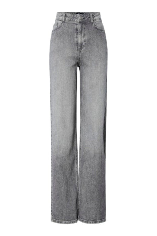 Pieces - Pcsilke Wide Jeans Mg - 4826814 Medium Grey Denim Jeans 
