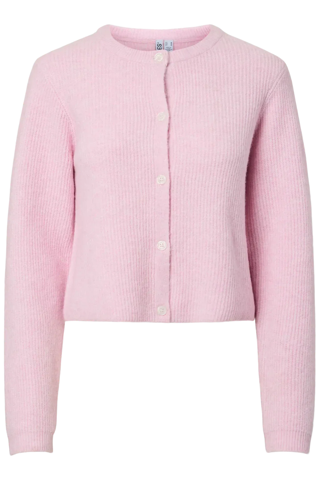 Pieces - Pcsilly Ls O-Neck Knit Cardigan - 4963880 Roseate Spoonbill Melange Cardigans 