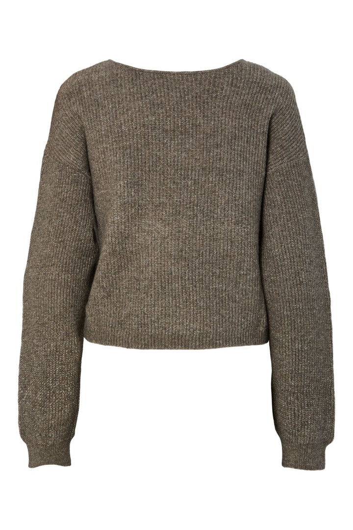 Pieces - Pcsilly Ls Rev Wrap Knit - 4909178 Morel