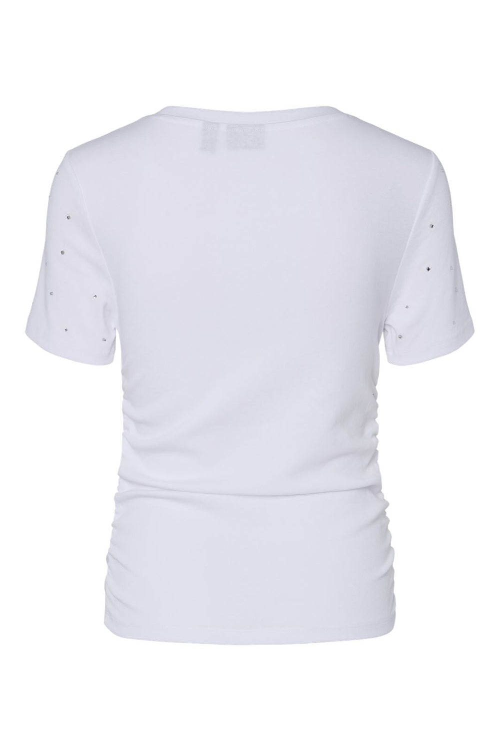 Pieces - Pctyler Ss Rhinestone Tee - 4737827 Bright White