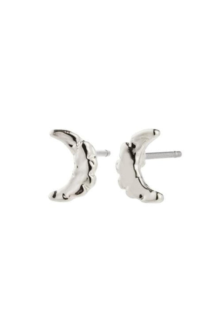 Pilgrim - Between Moon Earrings Silver-plated 262536003 - Silver Plated