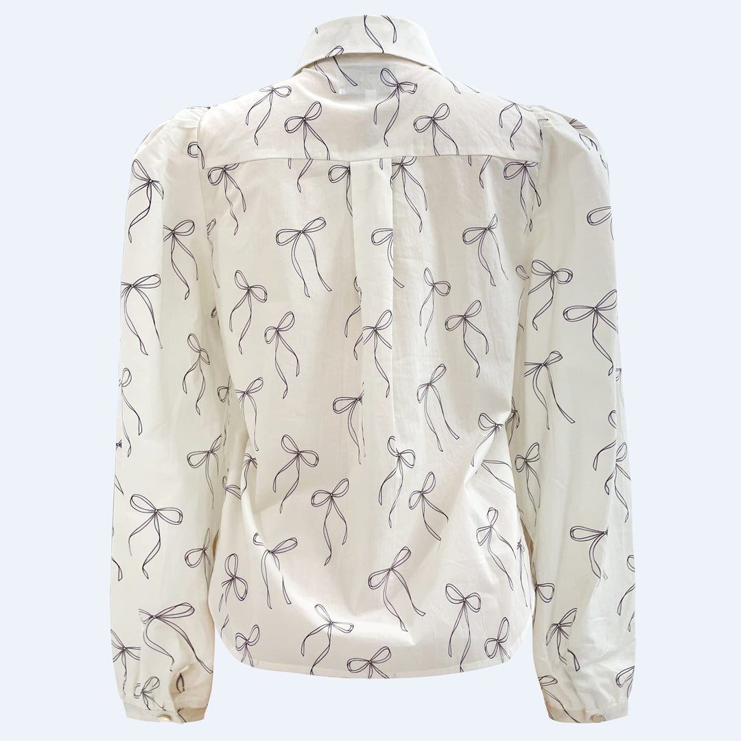 Liberte - Flora Ls Blouse 21598 - Creme Bow