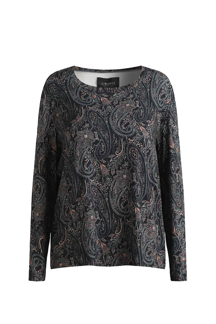 Liberte - Alma-Ls-U-Tshirt 22146 - Night Sky Paisley