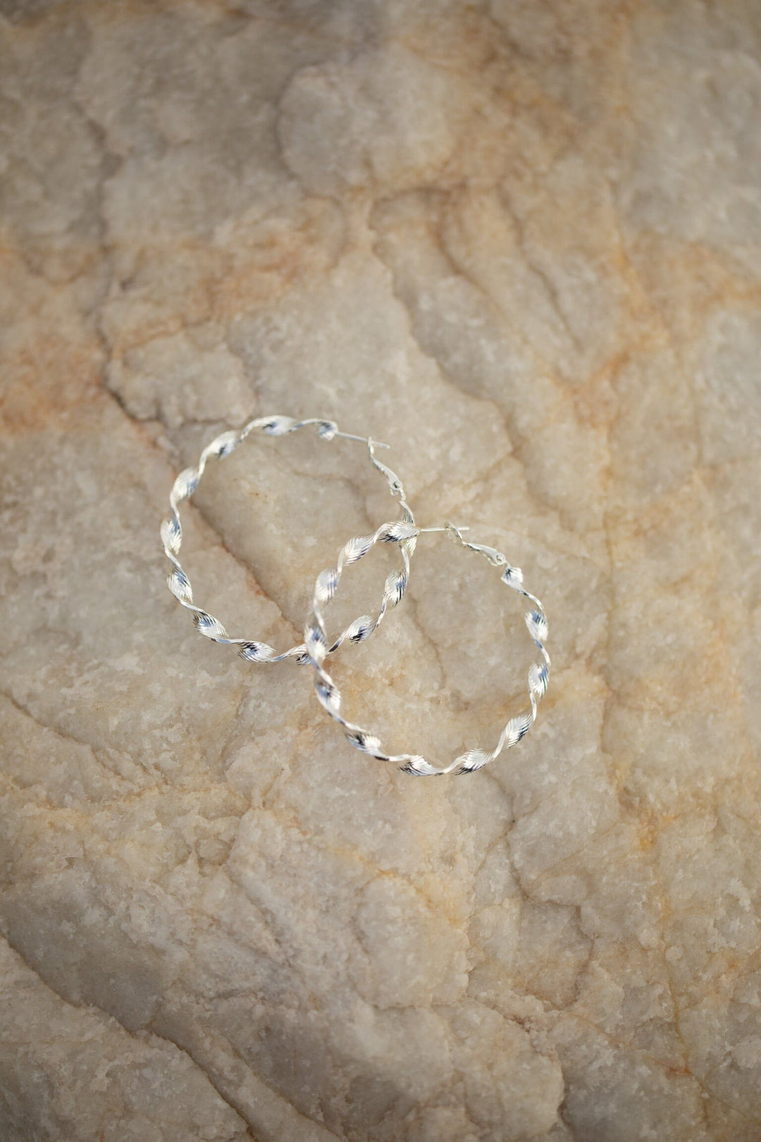 Rooted - Luise Medium Earring - Forsølvet Øreringe 