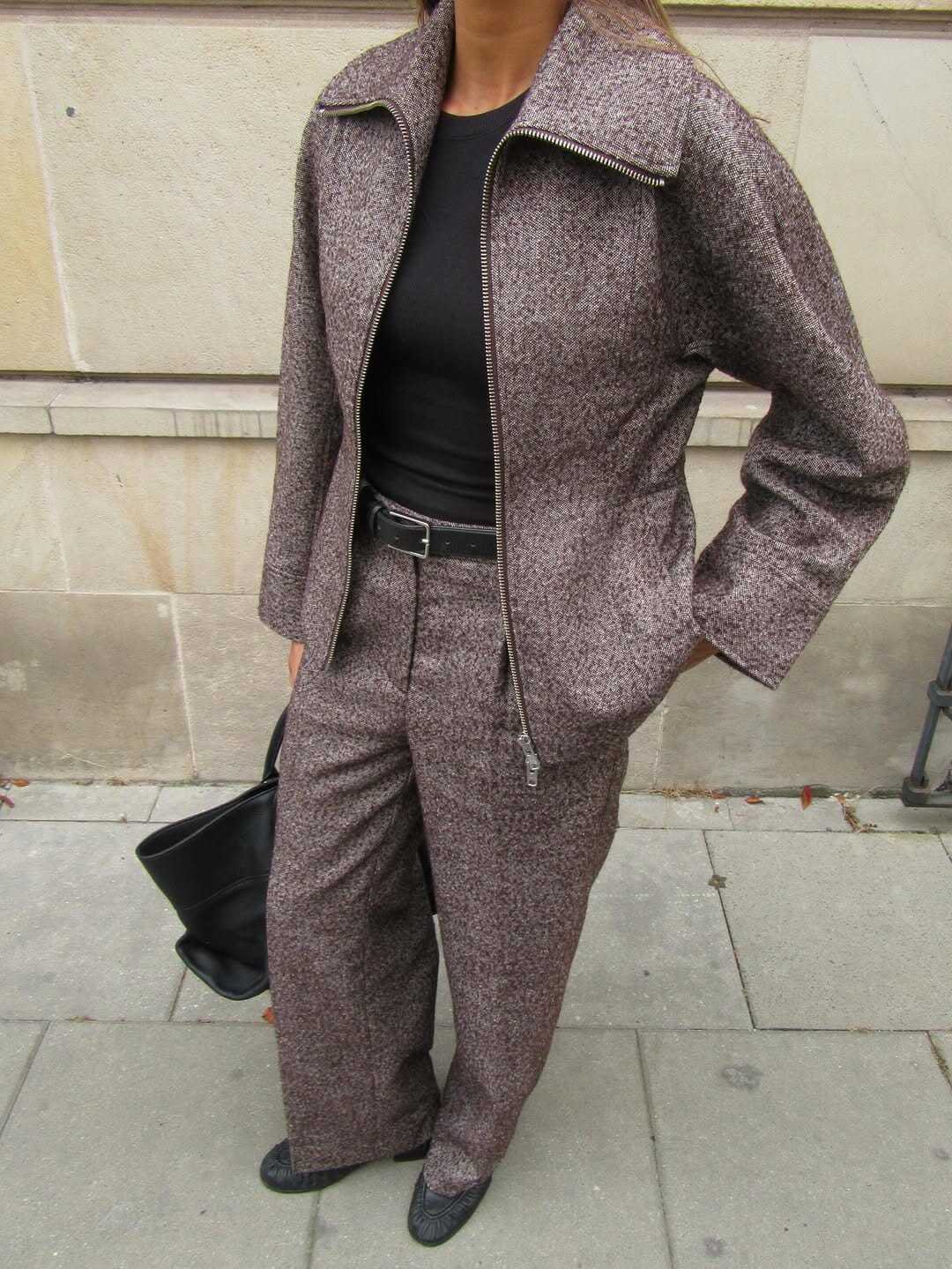 Second Female - Arbor Fitted Jacket 59854 - 6021 Chocolate Plum Jakker 