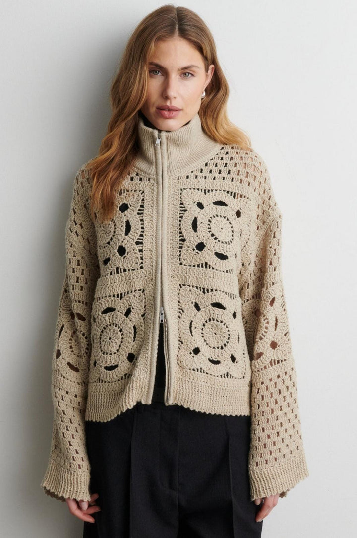 Second Female - Crosette Knit Cardigan 60906 - 6016 Camel Cardigans 