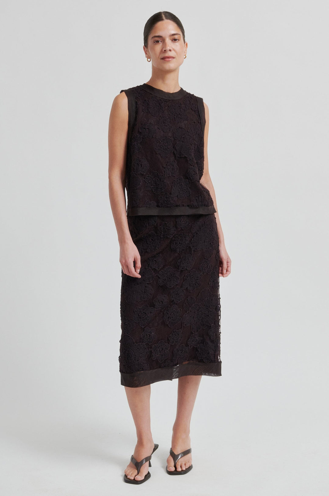 Second Female - Daysee Skirt 60480 - 6150 Chocolate Torte Nederdele 