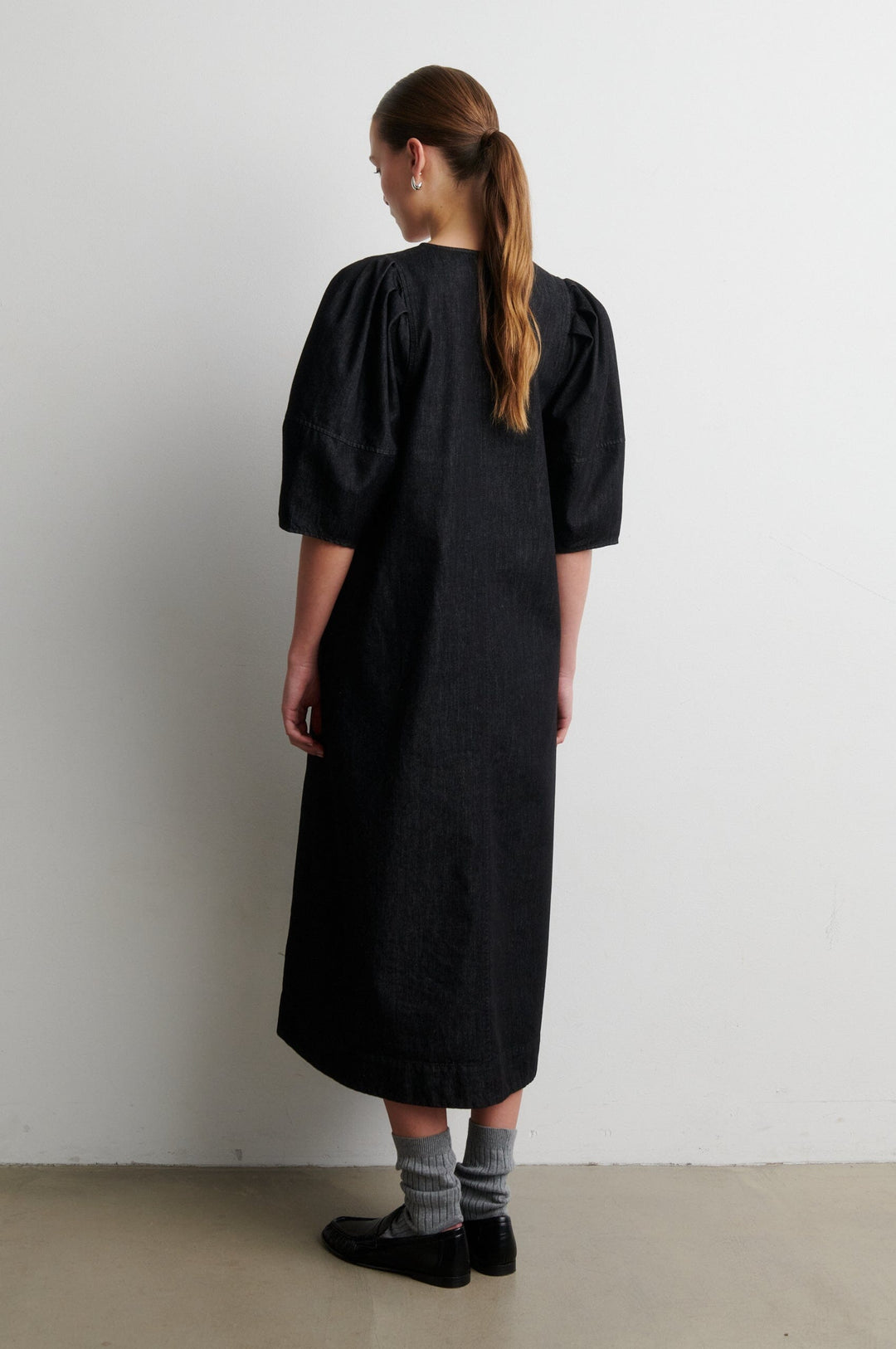 Second Female - Dera Denim Dress 59921 - 8001 Black Kjoler 
