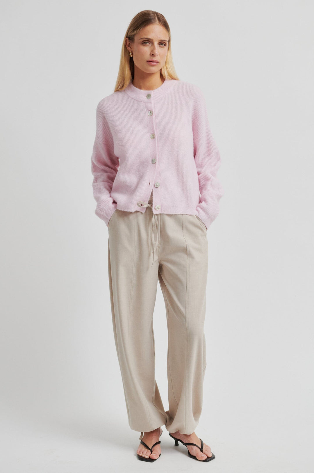 Second Female - Gabby Knit Cardigan 60305 - 9411 Pale Lilac Cardigans 