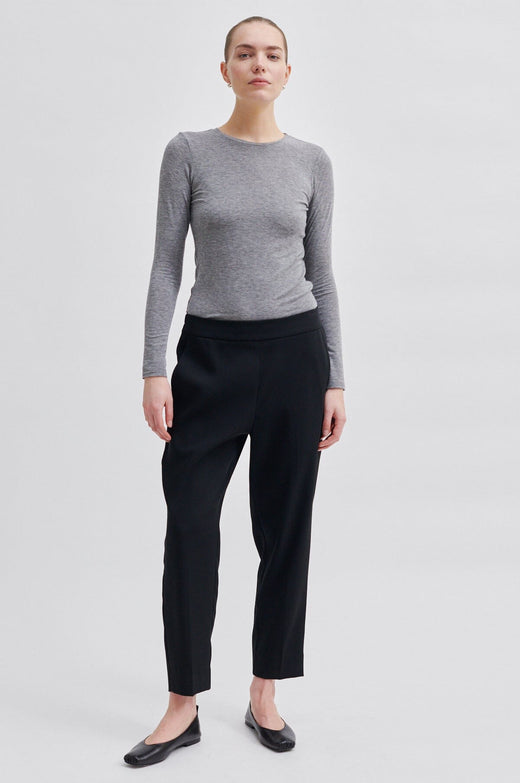Second Female - Garbo Trousers 53964 - 8001 Black Bukser 
