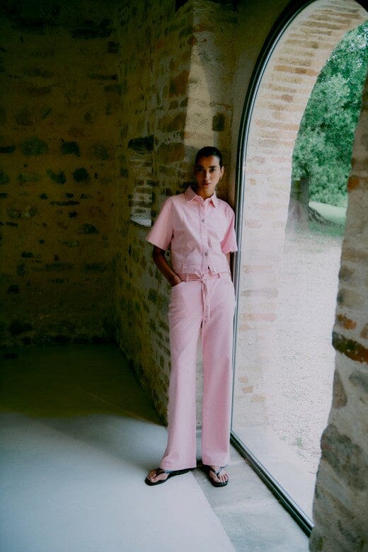 Second Female - Isella Denim Shirt 60474 - 9411 Pale Lilac Skjorter 