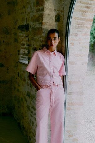 Second Female - Isella Denim Shirt 60474 - 9411 Pale Lilac Skjorter 