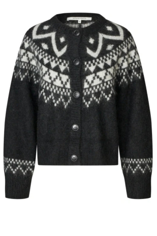 Second Female - Kalia Knit Cardigan 61252 - 8001 Black Cardigans 