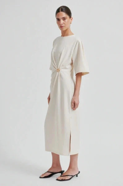 Second Female - Liana Dress 60498 - 0512 Soft Beige Kjoler 